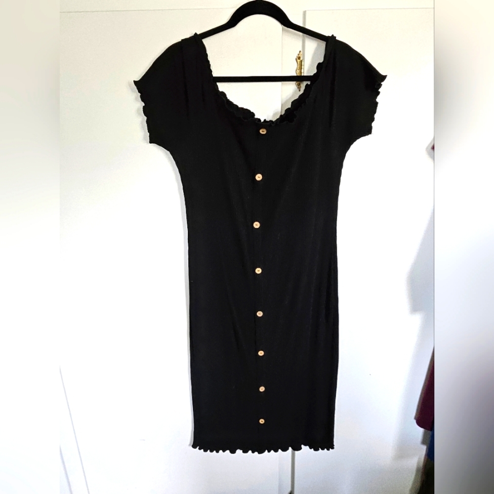 Junior plus size Derek Heart mini stretch black dress size 3x